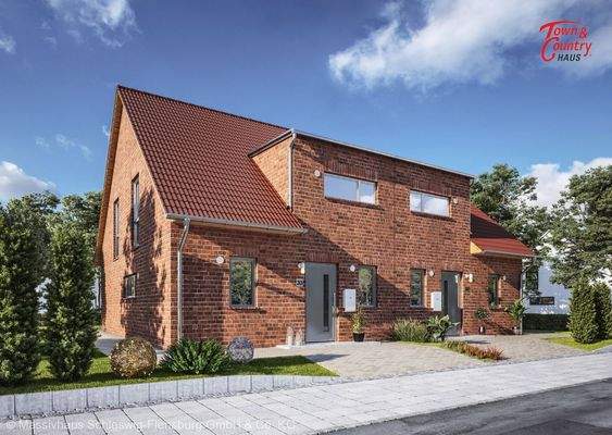 Ansicht Straße Verblendfassade