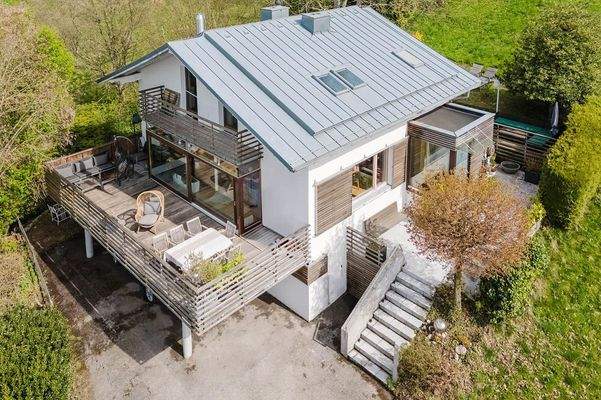 Vogelperspektive der Immobilie