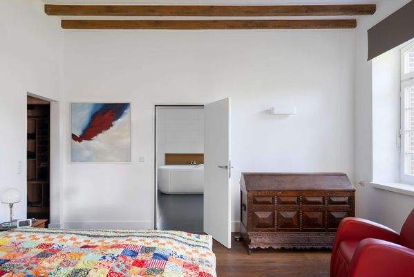 Schlafzimmer mit Bad en suite 