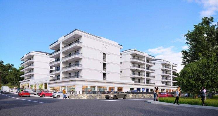 Stylish City View Flats in a Complex with Pool in Bursa