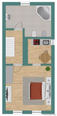 Grundriss Skizze 2. Obergeschoss