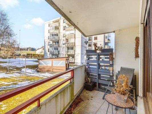 Balkon mit idyllischer Aussicht