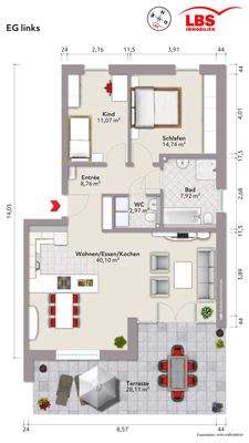 Grundriss Wohnung 16