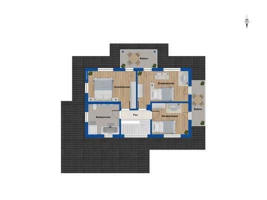 Grundriss Obergeschoss