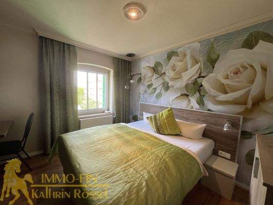 Blick in ein Gästezimmer