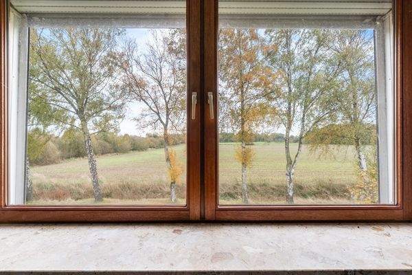 Aussicht aus dem Schlafzimmer im Dachgeschoss