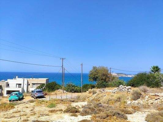Kreta, Rethymno: Investitionsgrundstück mit Meerblick nahe Stadtzentrum zu verkaufen