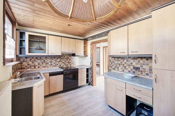 Küche im Dachgeschoss