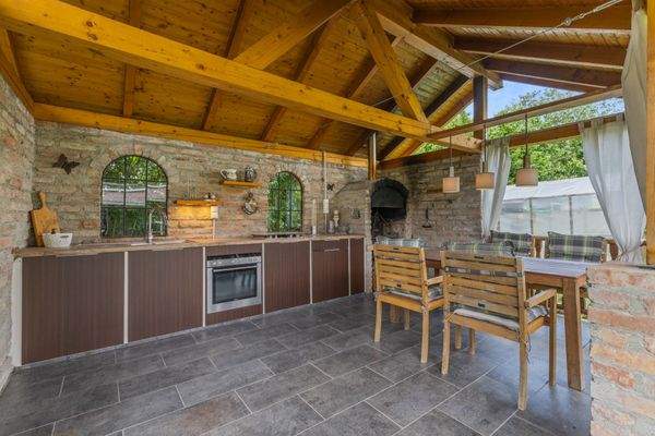 Outdoor-Küche im Detail