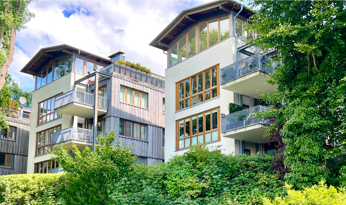 Exklusiver Süllberg, Wohnen in Hanglage