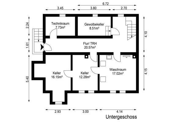 Grundriss Untergeschoss