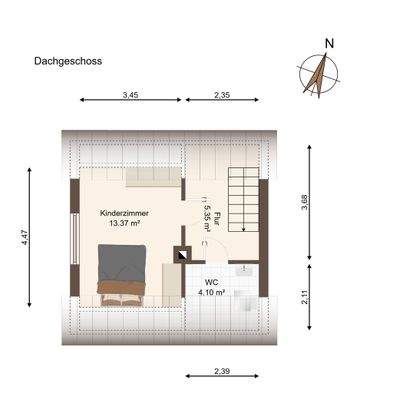 Grundriss Dachgeschoss