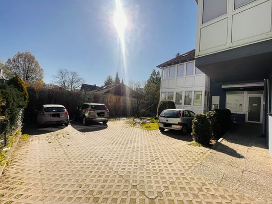 Blick in Richtung Parkplätze 