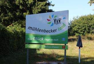 Schild-das Glück liegt nahe