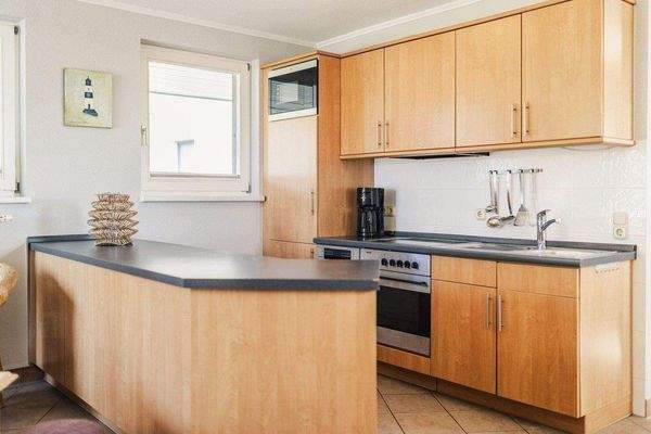 Küche mit Meerblick