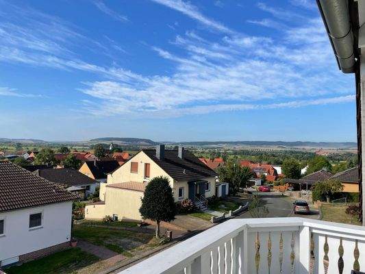 Blick vom Balkon
