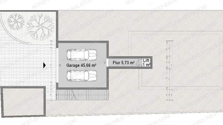 Grundriss untere Ebene