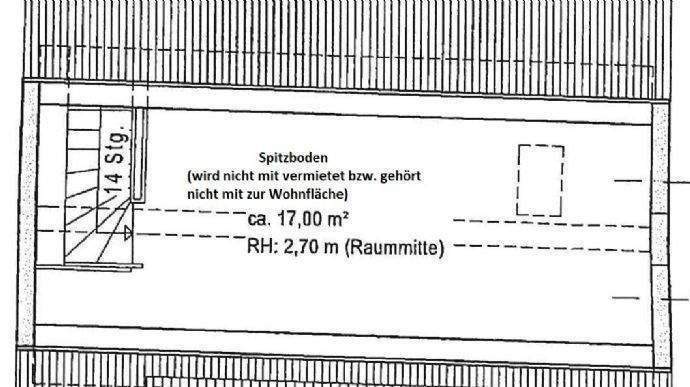 Grundriss Spitzboden