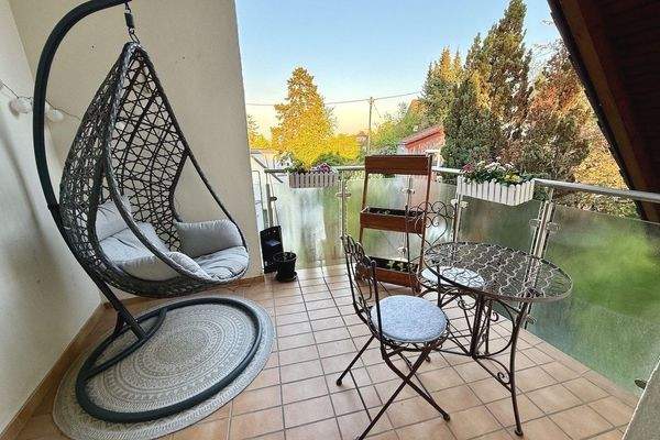 Balkon mit Blick ins Grüne