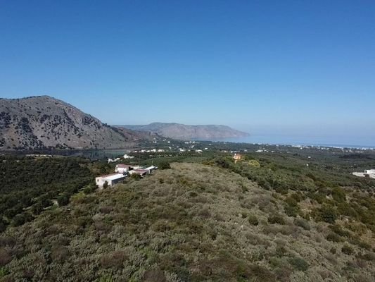 Kreta, Kournas: Grundstück zum Verkauf am Kournas-See mit Meerblick