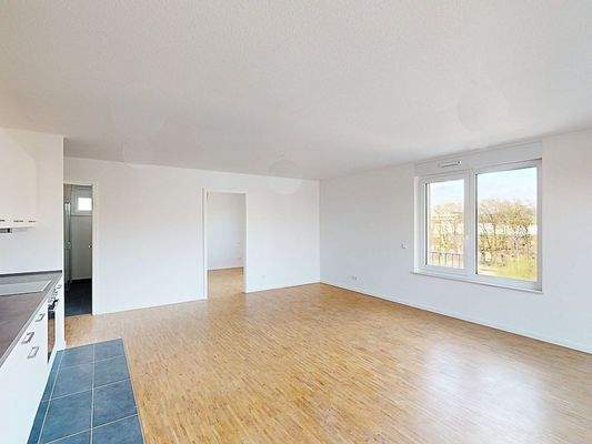 Offener Wohn- und Kochbereich