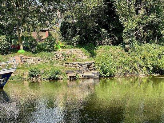 Blick von der gegenüberliegenden Seite der Blies