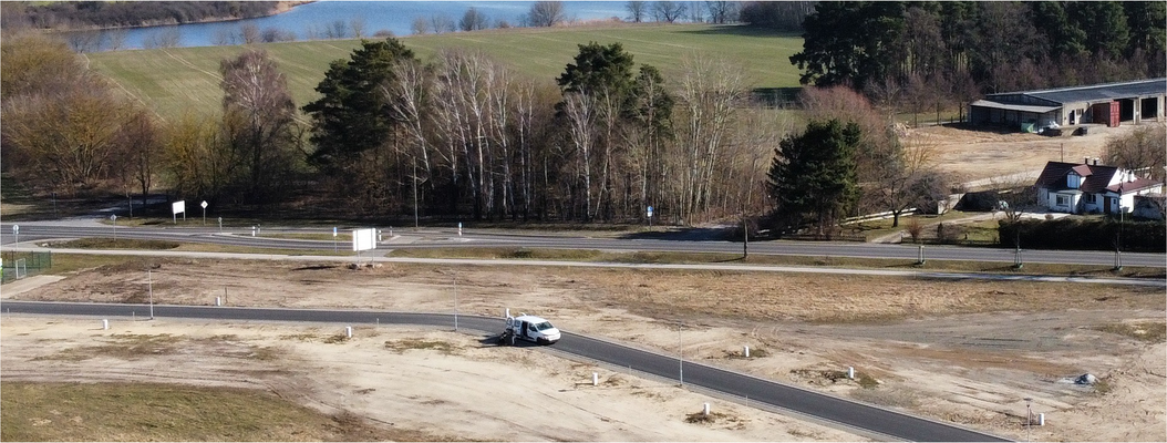 Luft Baugebiet Einfahrt Grunds