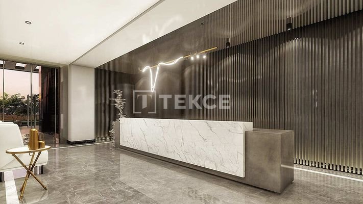 Apartments in a Compound with Pool and Security in İzmir Bornova