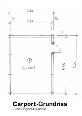 Carport-Grundriss