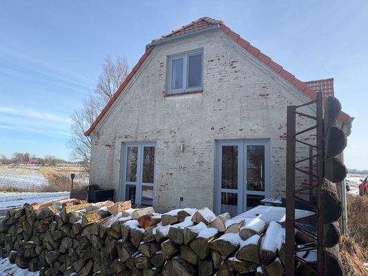 Westterrasse im Winter