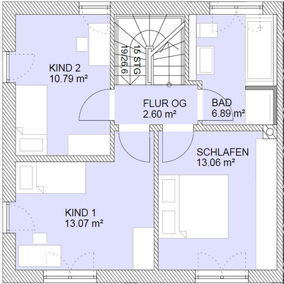 Grundriss Obergeschoss
