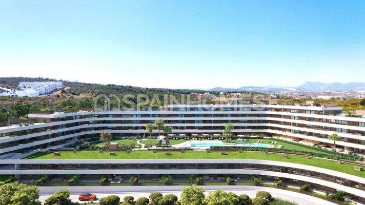 Sea View Apartments with Shared Pool and Gym in Manilva