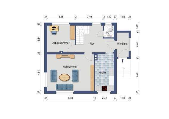 Grundriss Erdgeschoss