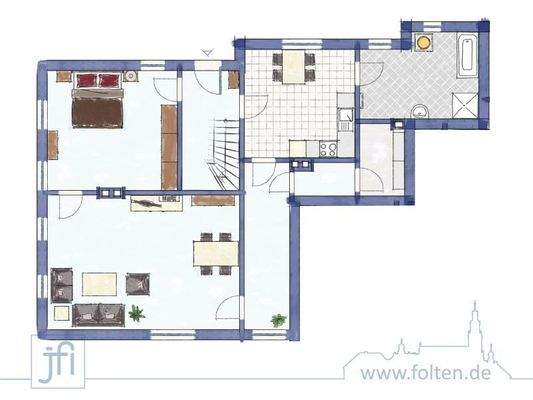 ZFH Whg vorne Grundriss Erdgeschoss