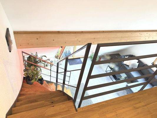 Blick von 2. Dachgeschoss in 1. Dachgeschoss