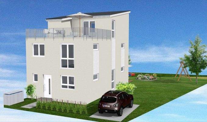 Reihenhaus Frontansicht