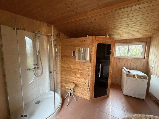 Sauna im Nebengebäude