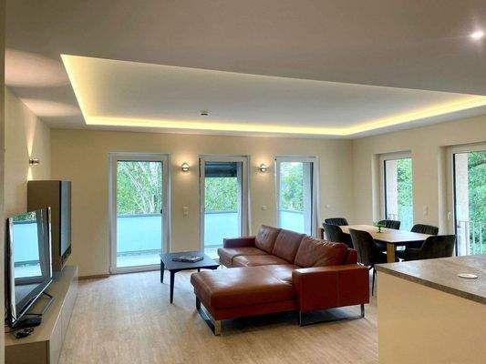 möbiliertes Wohnzimmer