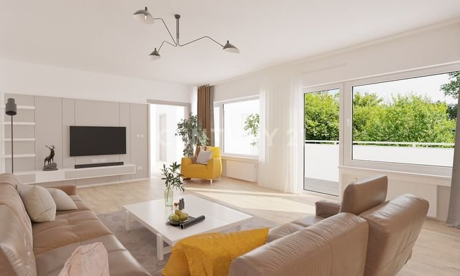 Wohnzimmer visualisiert