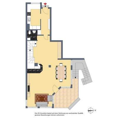 2D-Grundriss, Eingangsgeschoss