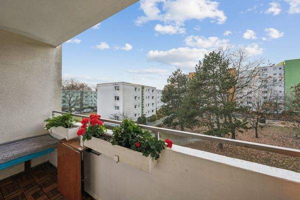 Balkon in Westausrichtung