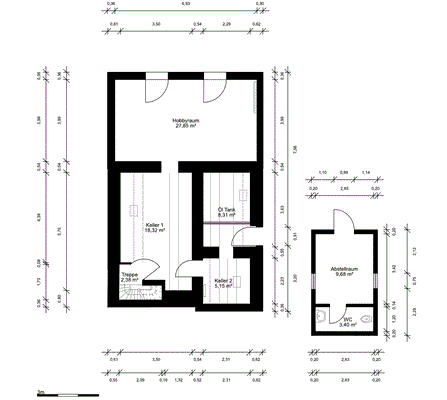 Erdgeschoss (Keller)