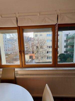 Blick in den begrünten Hof