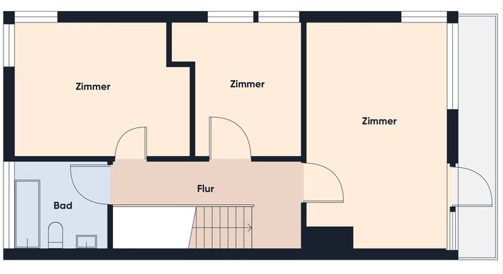Grundrissplan ohne Maßstab DG