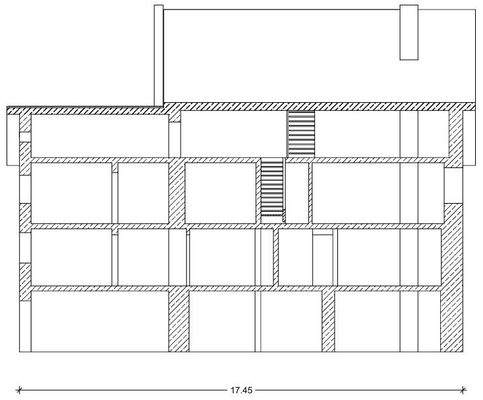 Schnittzeichnung längs