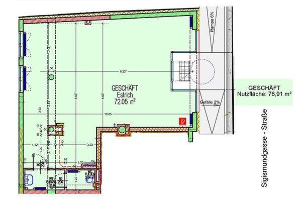 Geschäftslokal im Erdgeschoß der Wohnhausanlage 3 in Gmünd