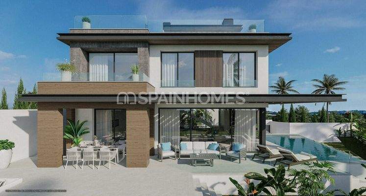 Sea View Luxury Detached Villas Near Golf Club in Mijas Malaga