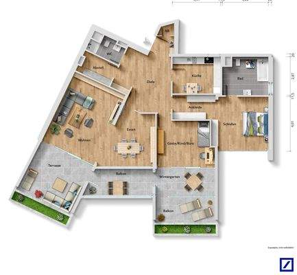 Grundriss 1. Obergeschoß