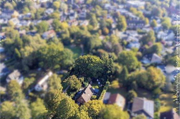 Grundstück von oben - Blick von West-Südwest