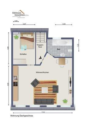 Grundriss Wohnung Dachgeschoss